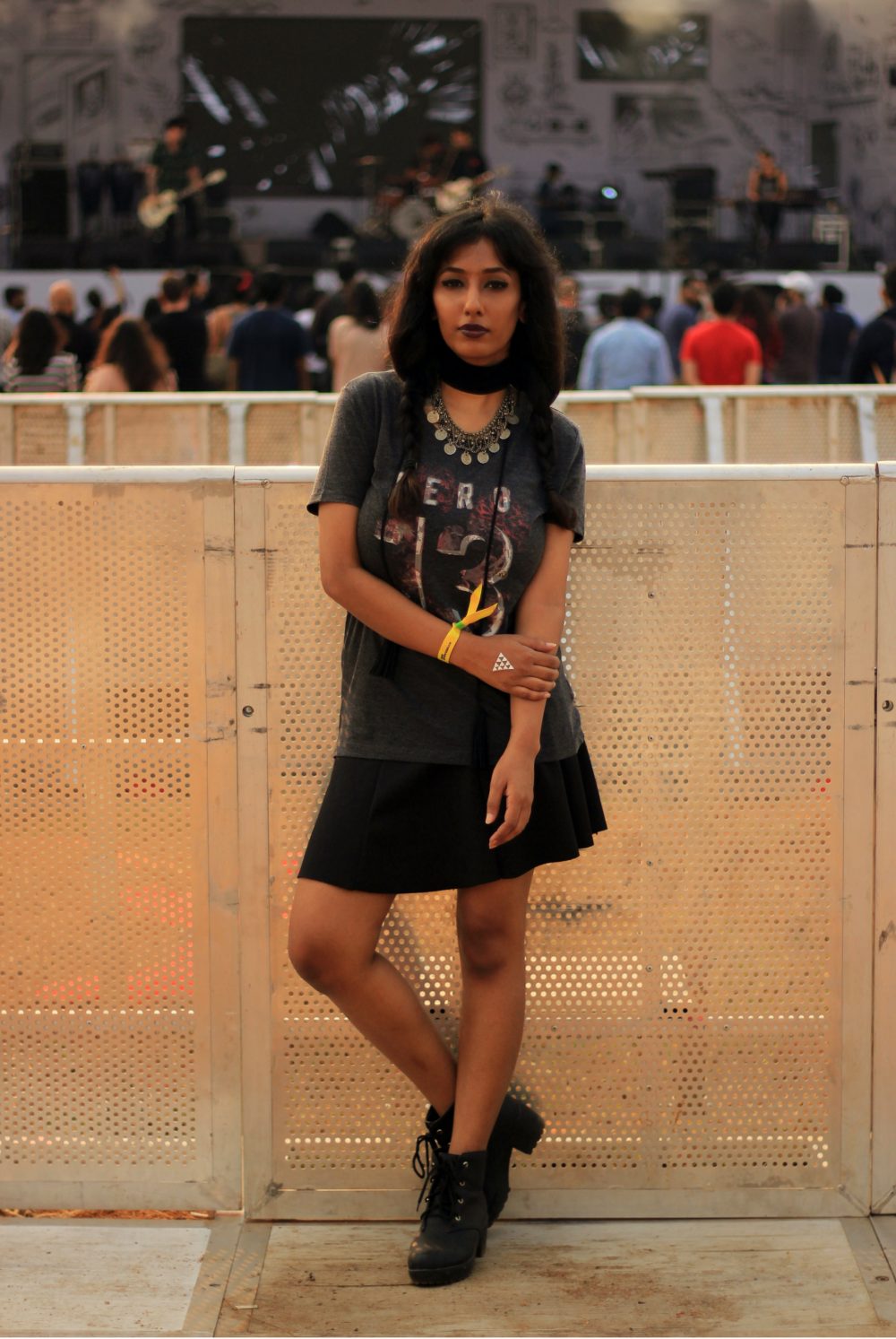 music festival ; bacardi nh7 weekender ; nh7 ; music ; rock artists ; music festival looks ; street style ; street fashion ; fashion ; style ; indian blogger ; Hyderabad blogger ; Hyderabad music ; aeropostale ; yoins ; bohemian ; free spirited ; Outfit ; ootd ; music festival outfit ; lookbook ; metal jewelry ; zaful ; bacardi ; farhan akhtar live ; grunge ; naznin suhaer ; I Dress for the Applause