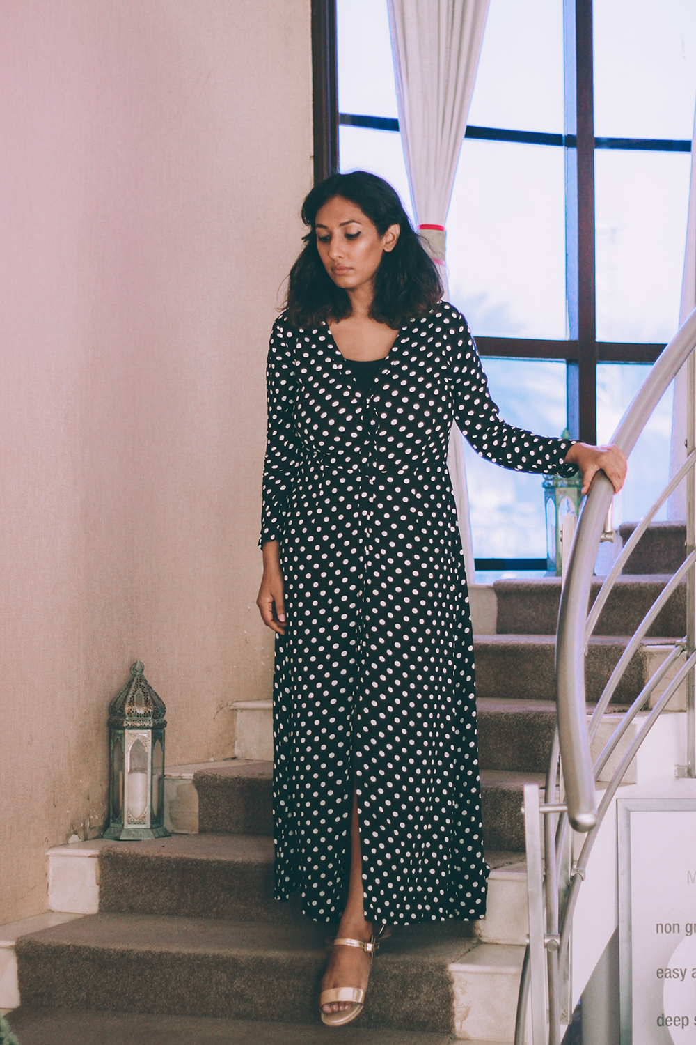 O2 Spa ; Resort wear ; Polka Dots ; Summer ; Maxi ; Lookbook ; indie ; sunset ; Bohemian ; spa outfit ; summer spa ; spa review ; Palm trees ; summer fashion ' Naznin ; Naznin Suhaer ; dusky; model ; indian blogger ; hyderabad fashion bloggers ; hyderabad bloggers ; hyderabad fashion blogger ; I Dress for the Applause 