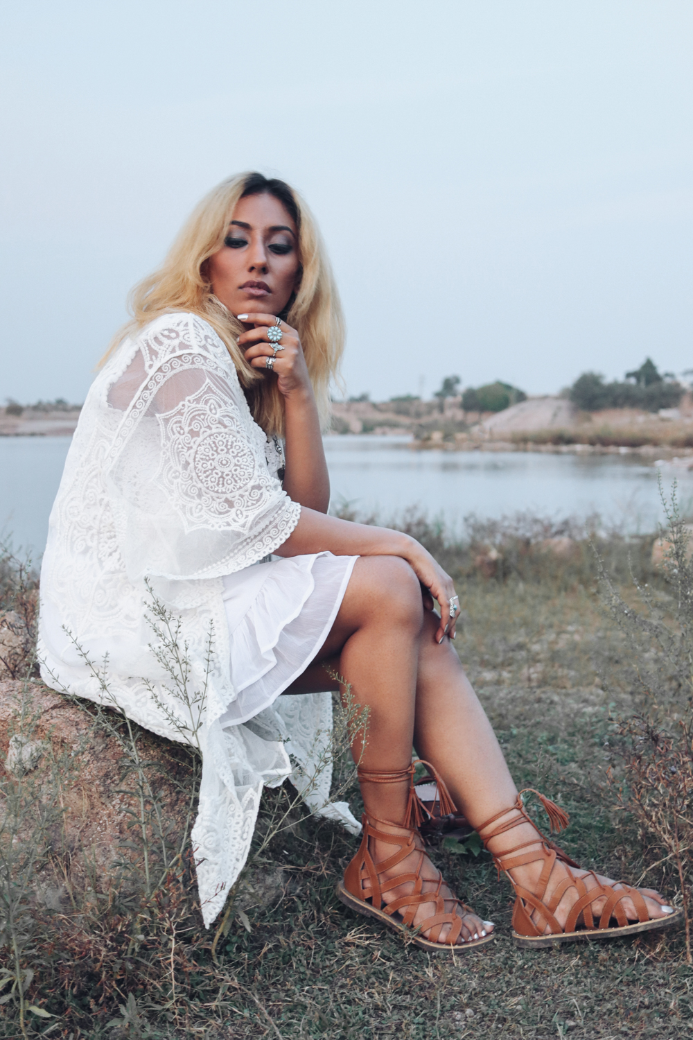 White Sheer Cover up ; Beach Look ;Boho Look ; Zaful ; Indie Fashion ; Crochet ; Bohemian ; Fall Fashion ; Layering ; Blonde ; Conceptual ; fashion photography ; ootd ; fall look ; winter Fashion ; zaful ; fall 18 ; Hyderabad ; Editorial ; Naznin ; Naznin Suhaer ; dusky; model ; indian blogger ; hyderabad fashion bloggers ; hyderabad bloggers ; hyderabad fashion blogger ; I Dress for the Applause ; 