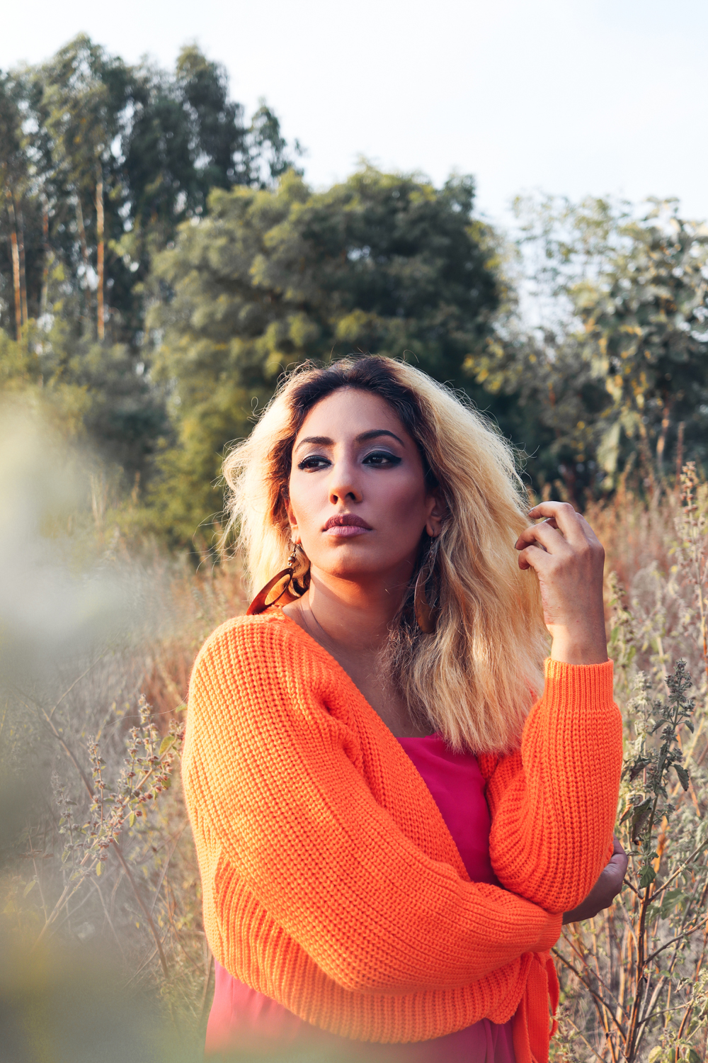 Orange Sweater ; Coral ; Hot Pink ; Maxi ; Winter Wear; Fall Fashion ; Layering ; Blonde ; Conceptual ; Winter Outfit ; Runway Fashion ; Color Pop ; fashion photography ; ootd ; fall look ; winter Fashion ; zaful ; fall 18 ; Hyderabad ; Editorial ; Naznin ; Naznin Suhaer ; dusky; model ; indian blogger ; hyderabad fashion bloggers ; hyderabad bloggers ; hyderabad fashion blogger ; I Dress for the Applause ; 