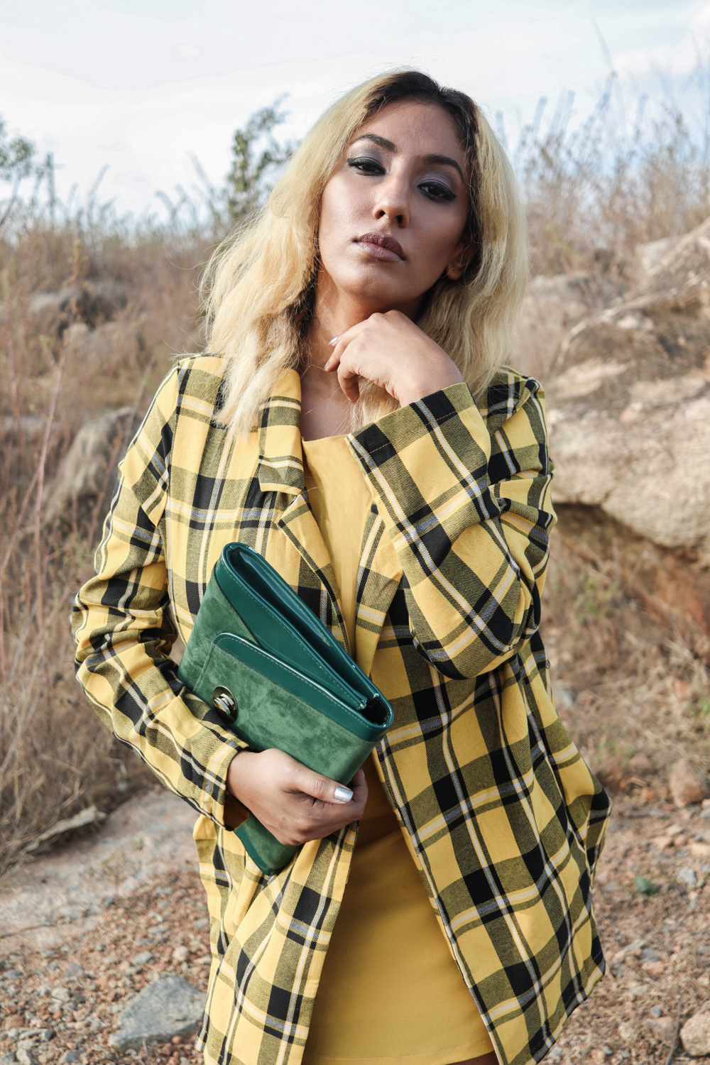 Yellow Plaid coat ; Winter Coat ; Fall Fashion ; Layering ; Blonde ; Tall boots ; Conceptual ; Winter Outfit ; Runway Fashion ; 70s fashion ; fashion photography ; ootd ; fall look ; winter Fashion ; zaful ; fall 18 ; Hyderabad ; Editorial ; Naznin ; Naznin Suhaer ; dusky; model ; indian blogger ; hyderabad fashion bloggers ; hyderabad bloggers ; hyderabad fashion blogger ; I Dress for the Applause ; 